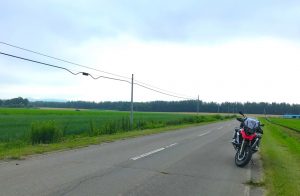 帯広の郊外の道