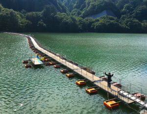 麦山の浮橋