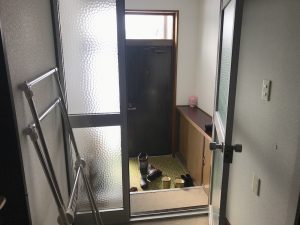 北海道の家の玄関