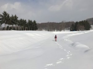 北海道子どもの国のスノーシュー
