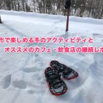 砂川市のスノーシュー体験