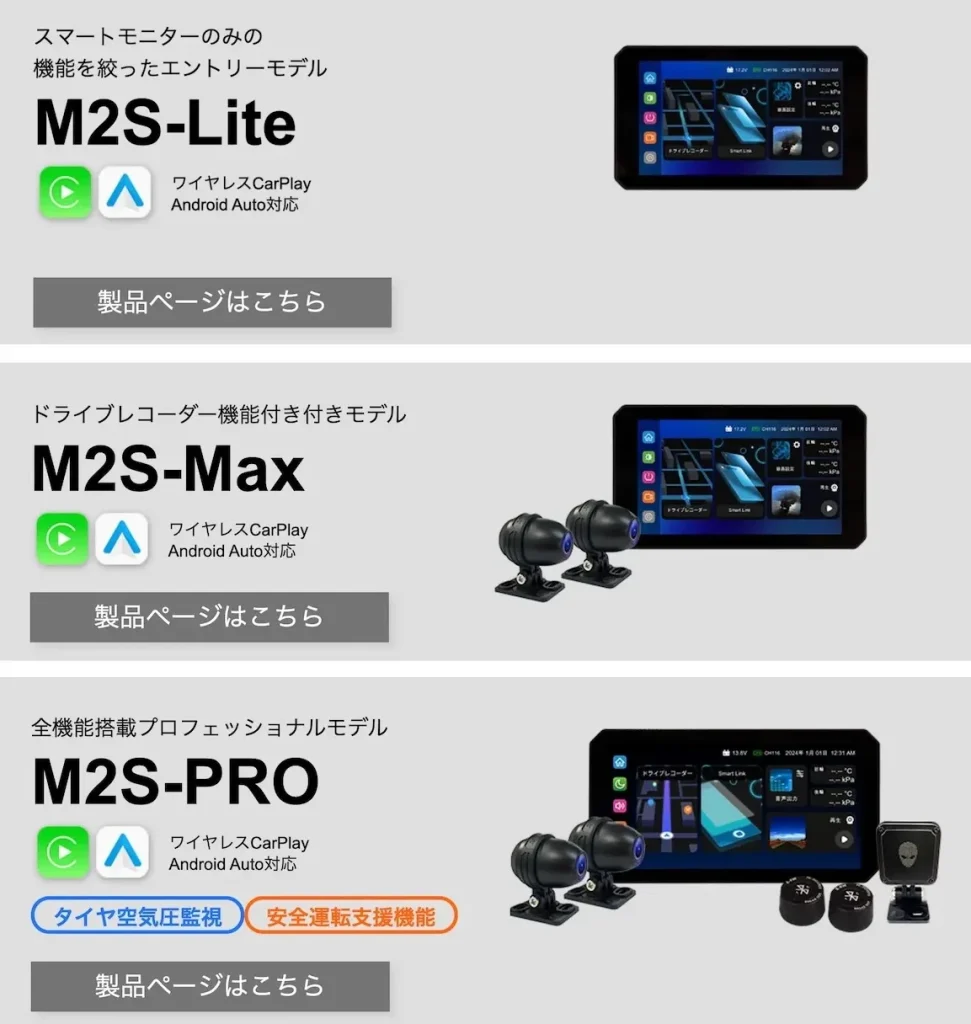 縦横回転＆機能カスタムOK！MAXWIN M2S スマートモニターが快適バイク